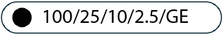 100 / 25 / 10 / 2.5 GE Slots (Details siehe Datenblatt)