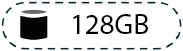128 GB interner Speicher (je nach Modell)